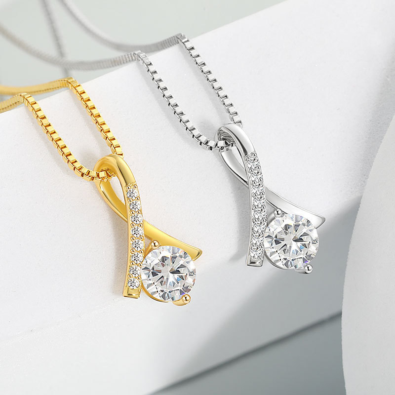 Elegant Women Simple Lines Beauty Fishtail Necklace Party Festival Trendy Casual Jewelry Gift