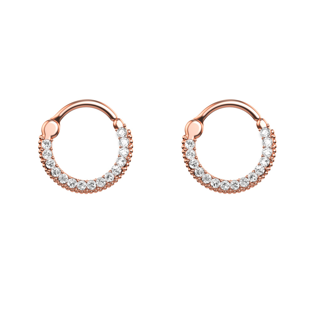 Chic Hypoallergenic Titanium Septum Ring Daith Piercing Earrings Jewelry Nose Rings For Women 216045267324