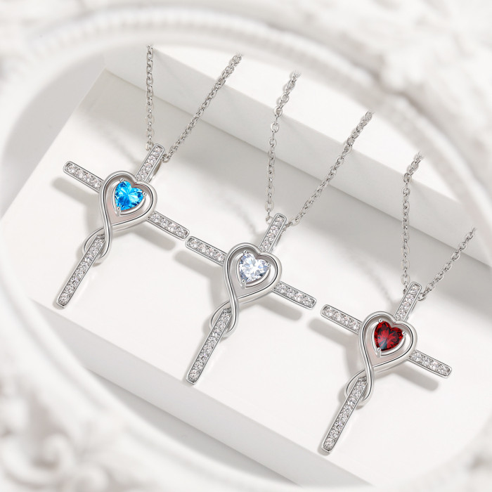 Elegant Infinite Number 8 Pendant Necklace For Women zircon Necklace Accessories Jewelry