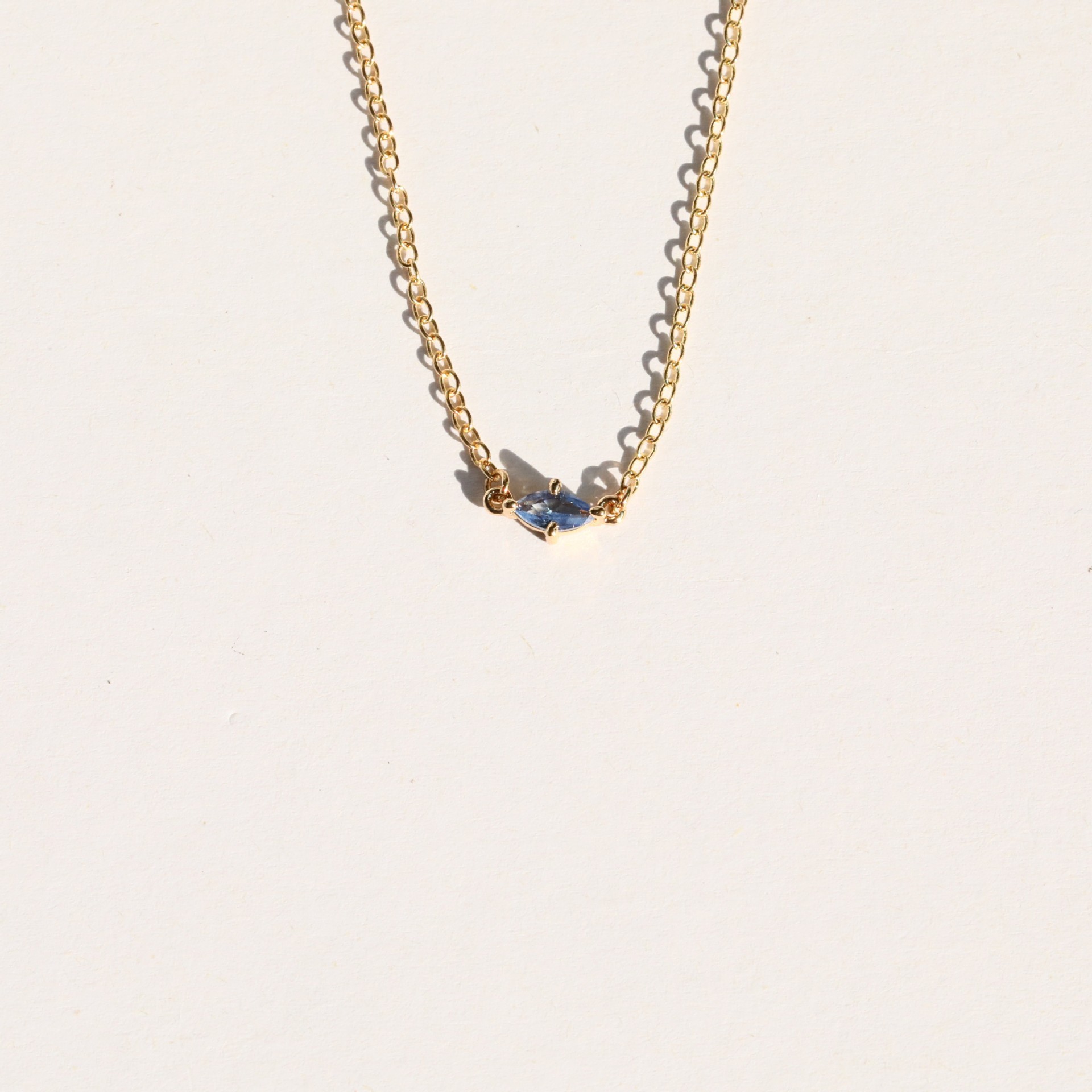 Elegant 18K Gold Plated Stainless Steel 12 Birthstone Necklace For Women Jewelry Gift 216045249366