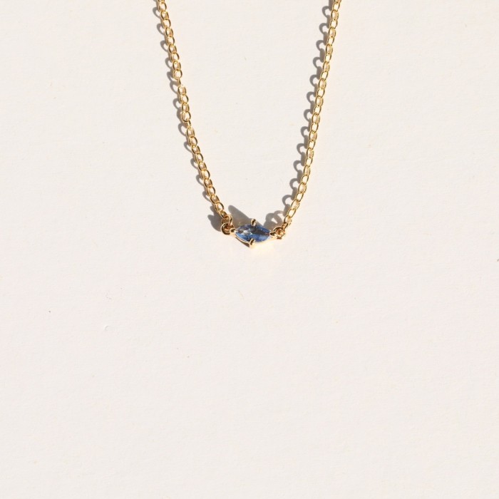 Elegant 18K Gold Plated Stainless Steel 12 birthstone necklace For Women jewelry Gift