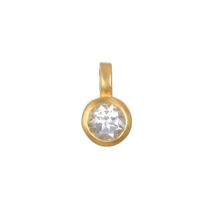 Elegant 18K Gold Plated Stainless Steel Sun Devil Eye Moon 12 Birthstones Pendant Necklace