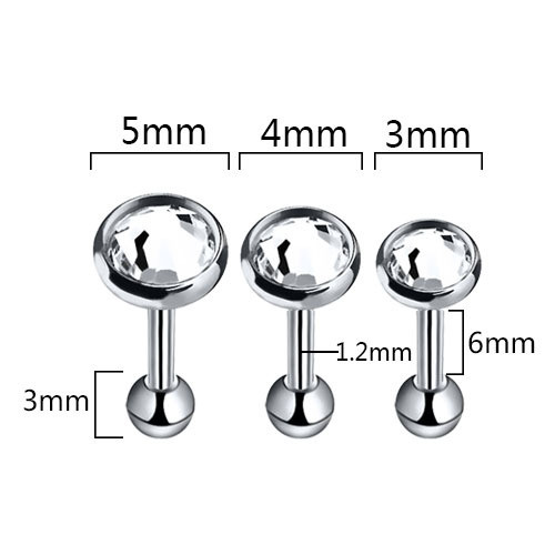 Classic 3pcs/set Stainless Steel Czech Stud Earring Trendy Party Festival Casual Jewelry Gift, Jewelry Sets