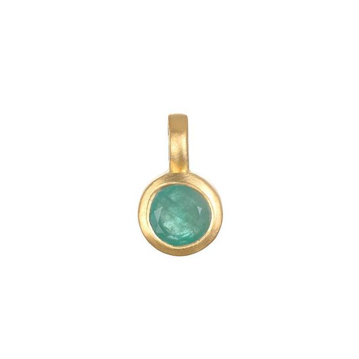 Elegant 18K Gold Plated Stainless Steel Sun Devil Eye Moon 12 Birthstones Pendant Necklace