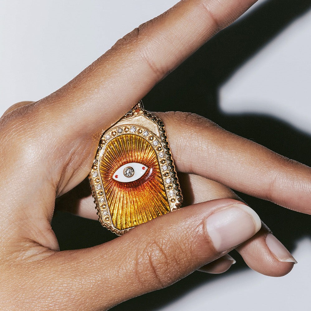 Vintage 18K Gold Plated Stainless Steel Tarot Necklace Festival Casual Jewelry Gift 216045237558