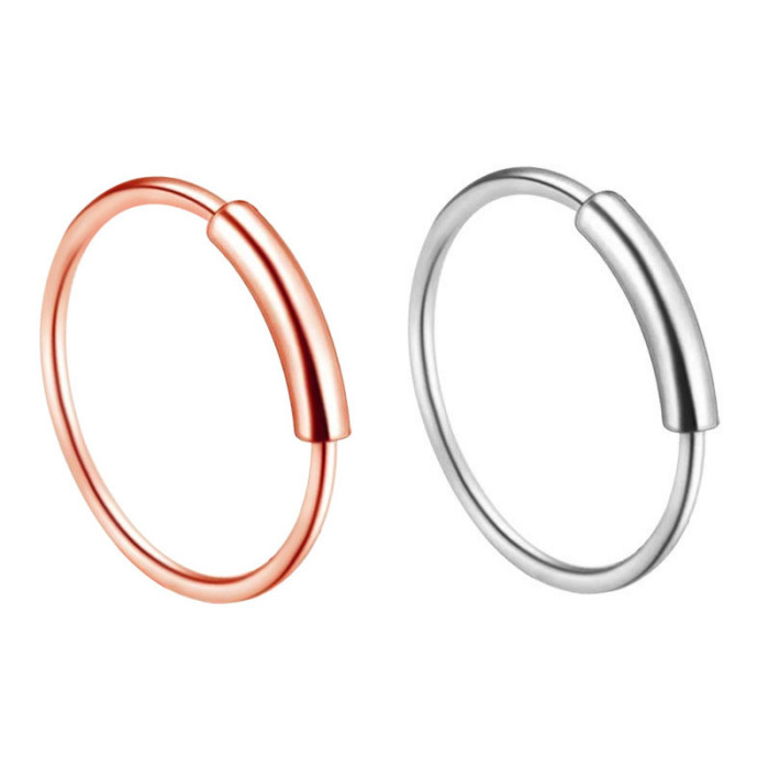 Hypoallergenic Nose Studs Stainless Steel Nostril Studs Screws Nose Ring Hoop Body Piercing Silver Gold Color Nose Studs