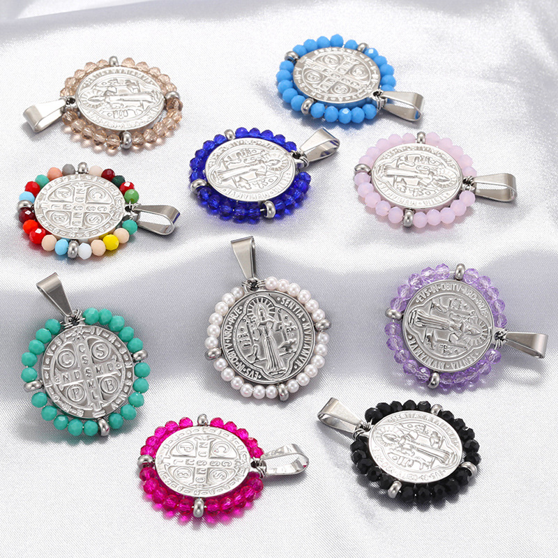 Chic Customizable Relief Portrait Pendant With Colorful Bead Handmade Diy Jewelry Accessories 216045237927