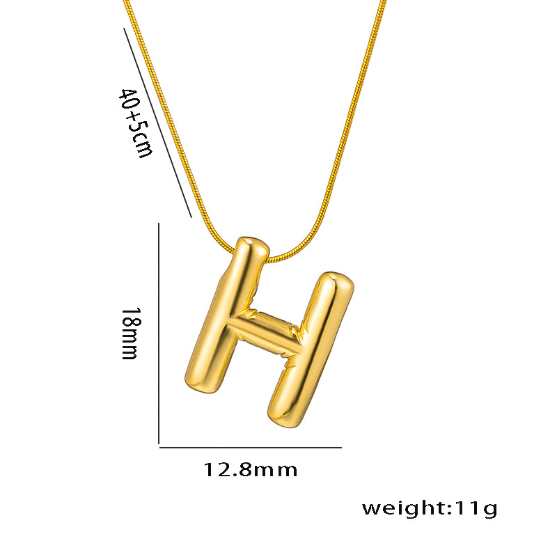 Dainty Elegant Stainless Steel English Letter Necklace For Women Stylish Trendy Party Festival Casual Jewelry Gift 216045237312