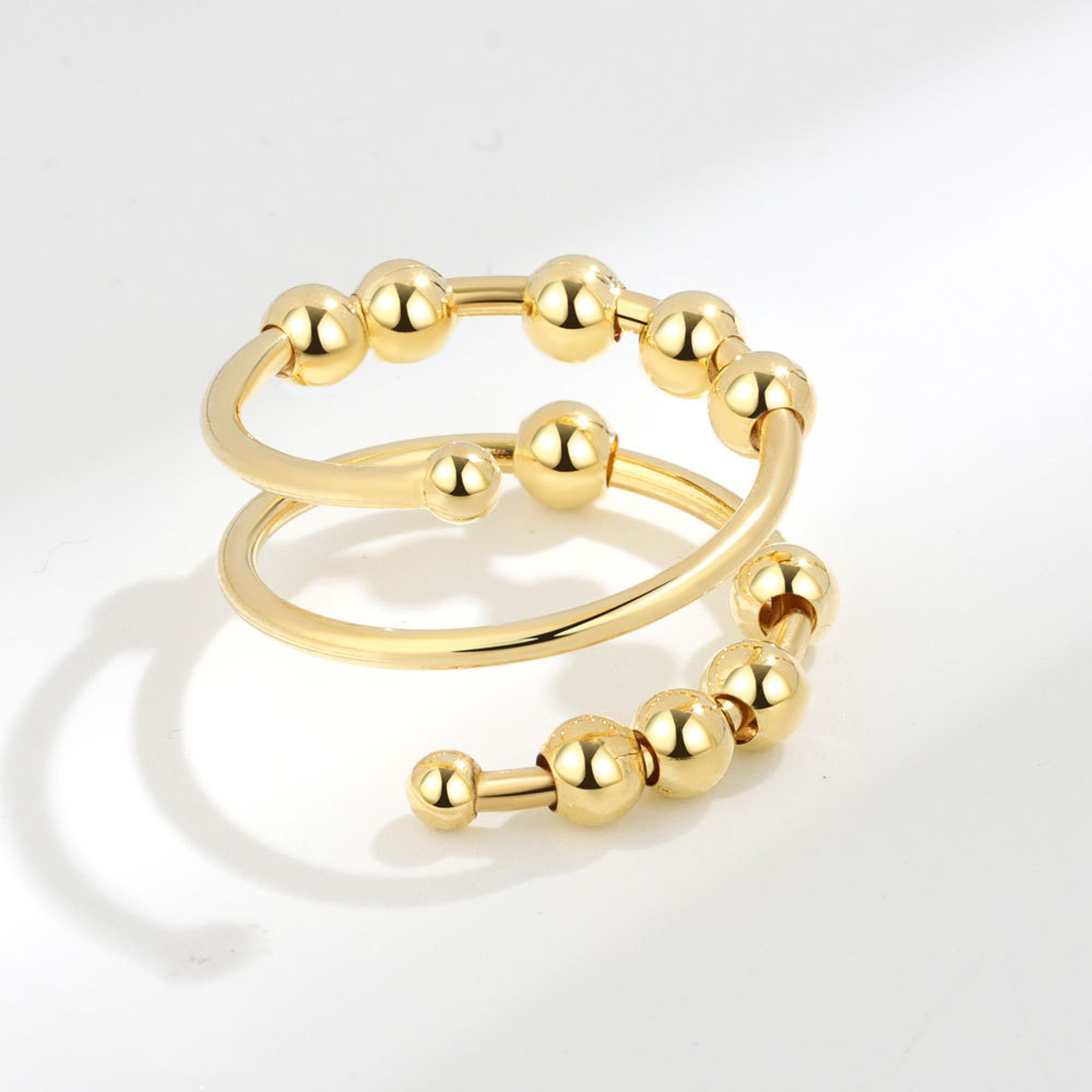 2023  Summer Women Fashion Bead Ring Elegant  Sparkling Finger Ring Party Jewelry Accessories 216045193770