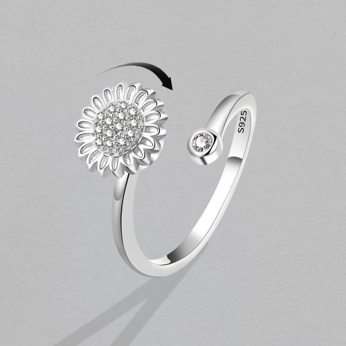 Dropshipping Anxiety Fidget Spinner Rings for Women Stainless Steel New in Ajustables