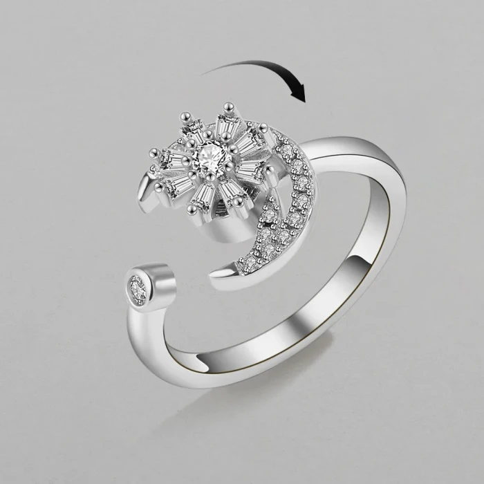 Fashion Zircon Stainless Steel Rings For Women Eternity Promise Finger Ring Jewelry