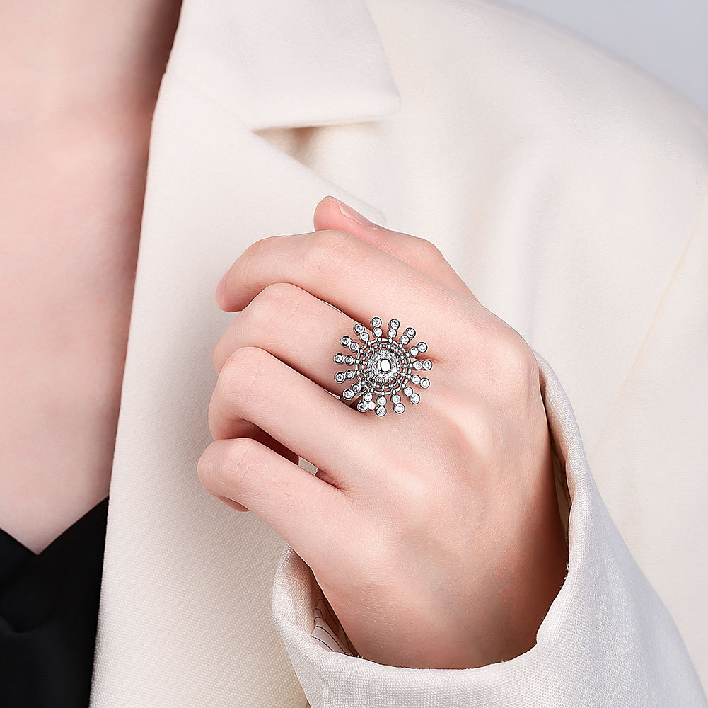 Kaleidoscope Rotating Ring Female Ins Temperament Opening Micro Adjustable Anti Pressure Niche Hand Jewelry 216045216894