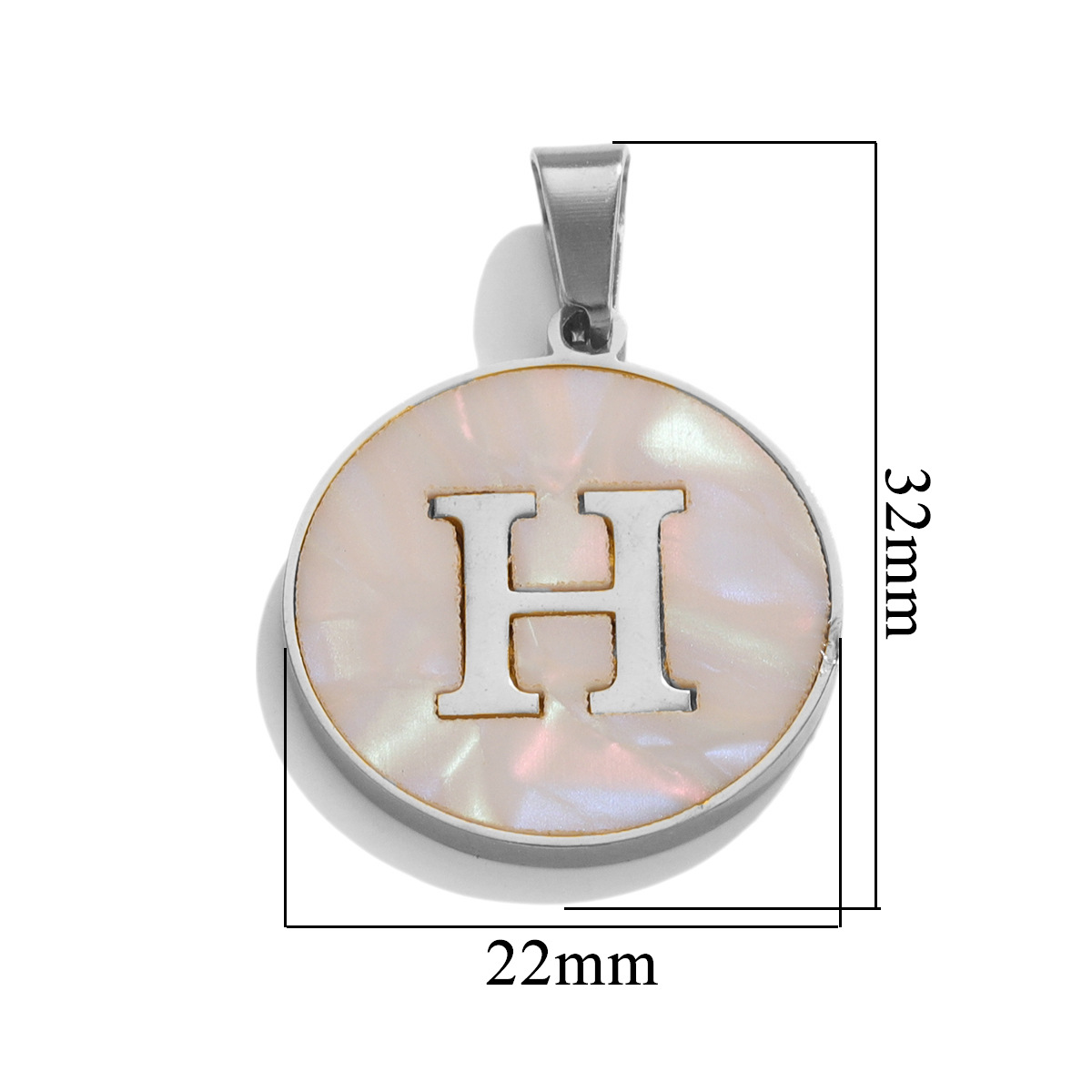 Stainless Steel Shell Material Oval Letters Charms For Diy Jewelry Making Necklace Pendants Accessories Earrings Findings 216045166095