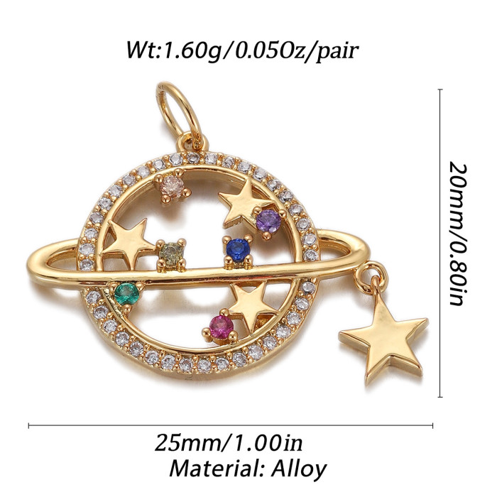 Stylish Chic Dainty Elegant Simple Star Moon Drop Oil Necklace Pendant Charm Accessories Handmade DIY Jewelry
