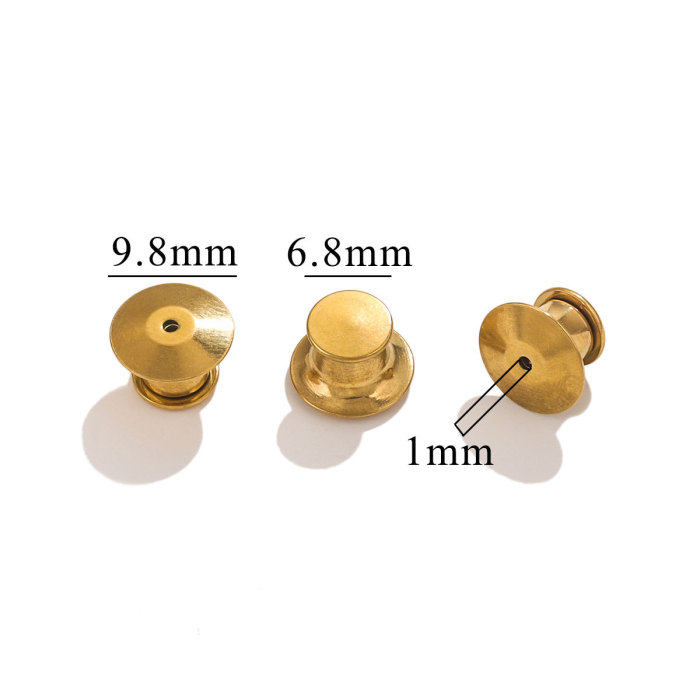 Stainless Steel Earring Back Plug Earring Settings Base Ear Stud Back Earring Stopper For DIY Jewelry Making Supplies