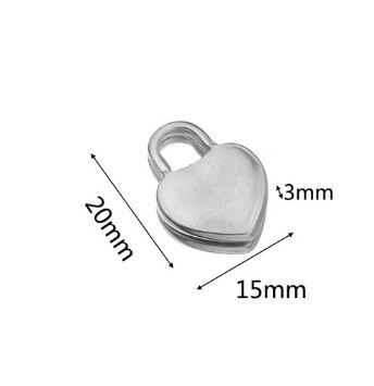 Stainless Steel Gold Color Key Lock Charms Couple Pendants DIY Lovers Necklace Accessories Hip Hop Bracelet Jewelry M...