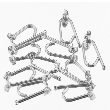 U Shaped Earrings Stainless Steel DIY Handmade Stud Earring Accessory