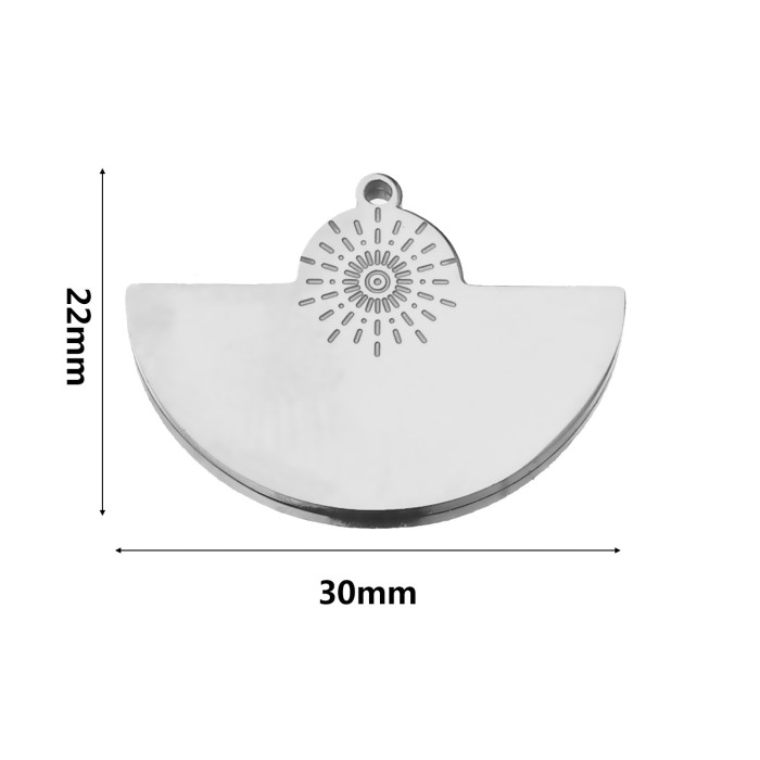 Bohemian Style Titanium Steel Water Drop Charm Pendant Gold DIY Connector Pendant Earrings Necklace