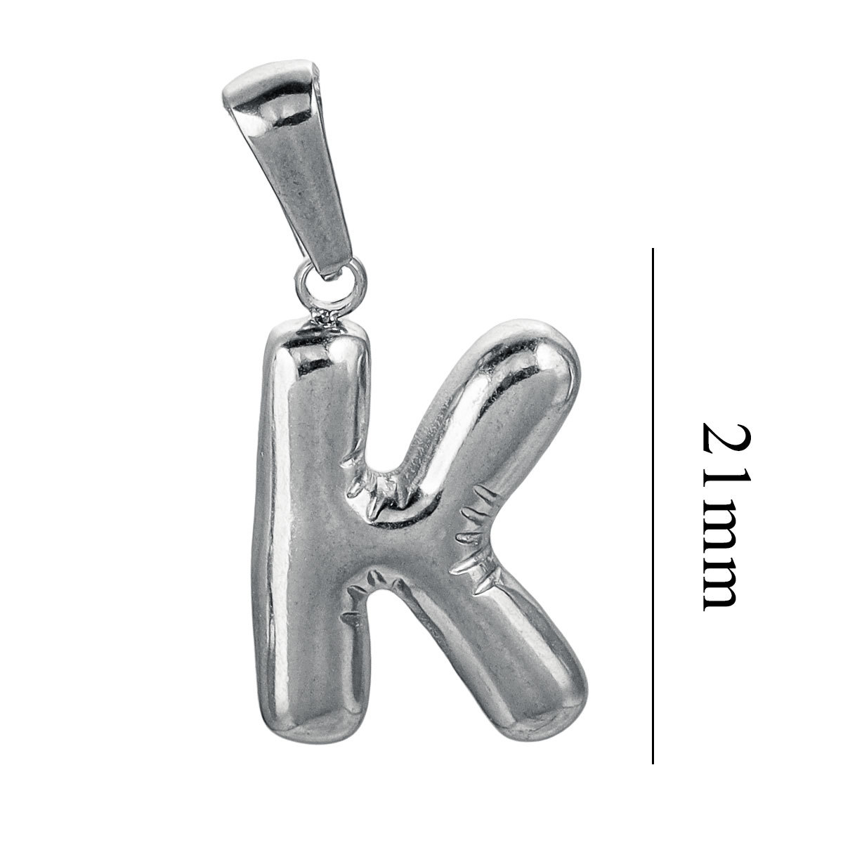 Mini Bubble 26 Letter Pendant Tarnish Free Stainless Steel Charms 18K Gold Plated Keychain Accessories For Jewelry 216045150720