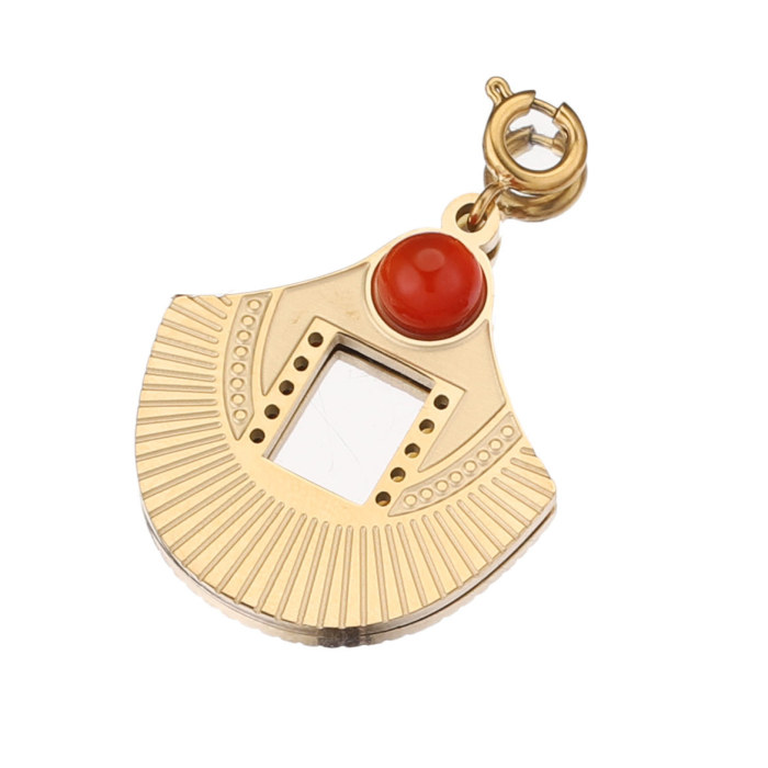 Stainless Steel Natural Stone Charm Pendant Accessories DIY Jewelry Women's Necklaces Supplies