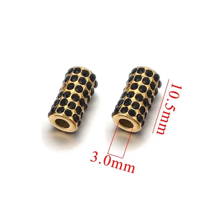 Full Drill Straight Hole Loose Bead Bracelet Beaded DIY Handmade Jewelry Accessories