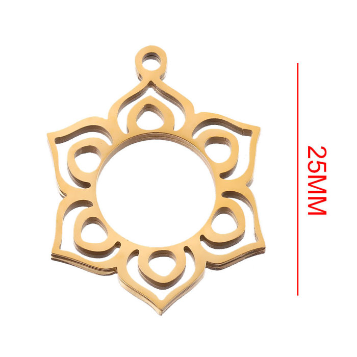 Yoga Tag DIY Titanium Steel Charm Pendant Stainless Steel Connector Jewelry
