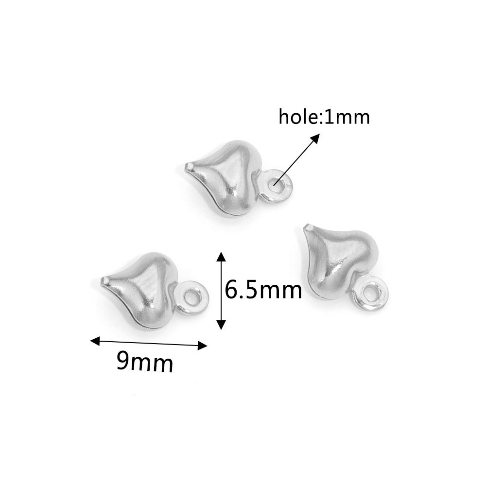 Stainless Steel Hollow Heart Pendant Bracelet Necklace Diy Small Pendant Accessories Wholesale 216045139896