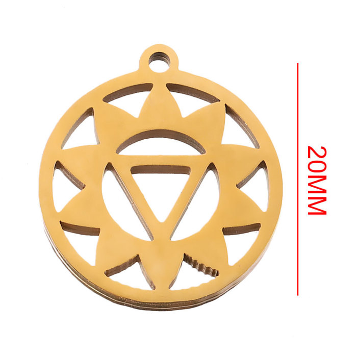 Yoga Tag DIY Titanium Steel Charm Pendant Stainless Steel Connector Jewelry, Necklaces