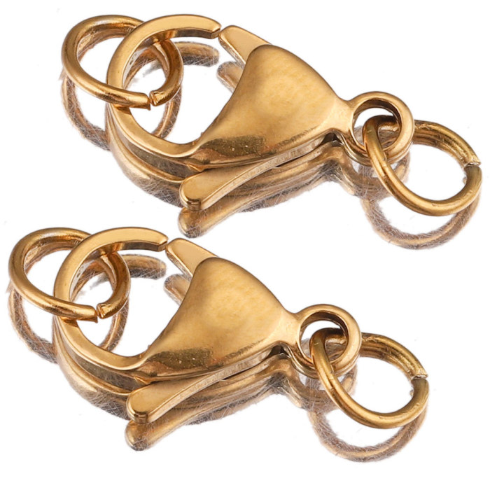 Lobster Clasps Hooks End Clasps Bracelet Necklace Connectors for DIY Jewelry Making Supplies