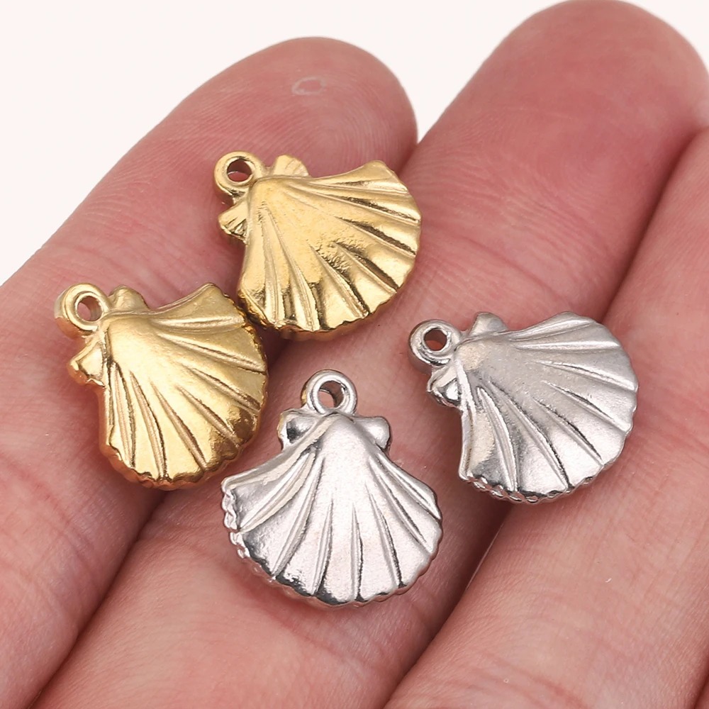 Stainless Steel Small Shell Pendant Anti Allergy Diy Handmade Pendant Accessory 216045125997
