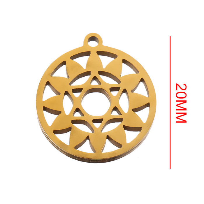 Yoga Tag DIY Titanium Steel Charm Pendant Stainless Steel Connector Jewelry, Necklaces