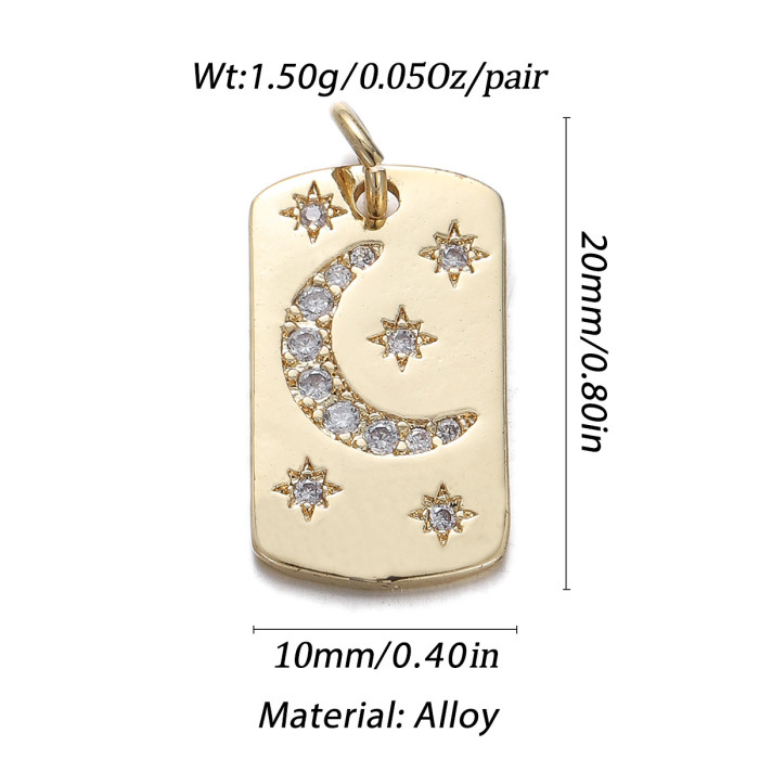 Stylish Chic Customizable Hypoallergenic Pendant Zircon Drop Oil Necklace Earring Handmade DIY Jewelry Accessories