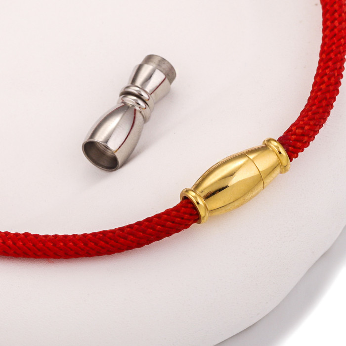 Stainless Steel Magnetic Buckle Connector DIY Bracelet Necklace Buckle Making Supplies Accessories