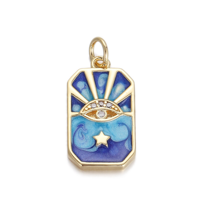 Stylish Chic Customizable Hypoallergenic Drop Oil Heart Pendant Handmade DIY Jewelry Accessories