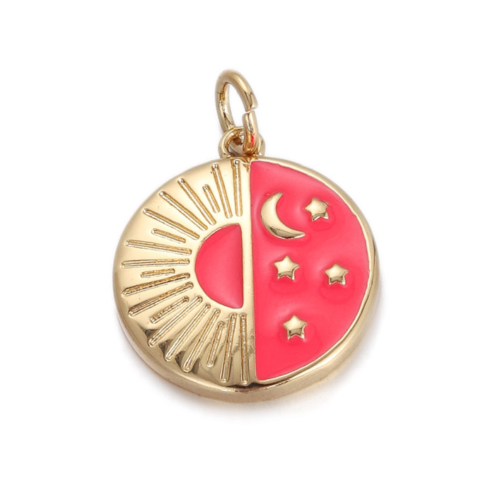 Stylish Chic Customizable Hypoallergenic Drop Oil Heart Pendant Handmade DIY Jewelry Accessories