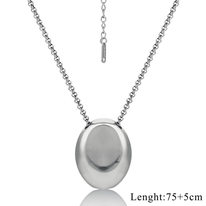 Minimalist Water Drop Pendant Sweater Chain Fashion Everything Long Necklace