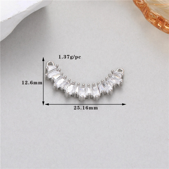 Stylish Chic Hypoallergenic Four-leaf Clover Butterfly Mushroom Daisy Zircon Single Pendant Handmade DIY Jewelry Acce...