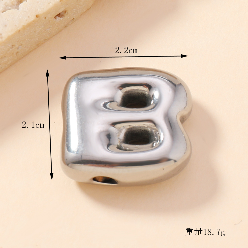 Classic Refined Elegant Women Jewelry Accessory Bubble 26 English Letter Necklace Pendant Diy Accessories 216045127965