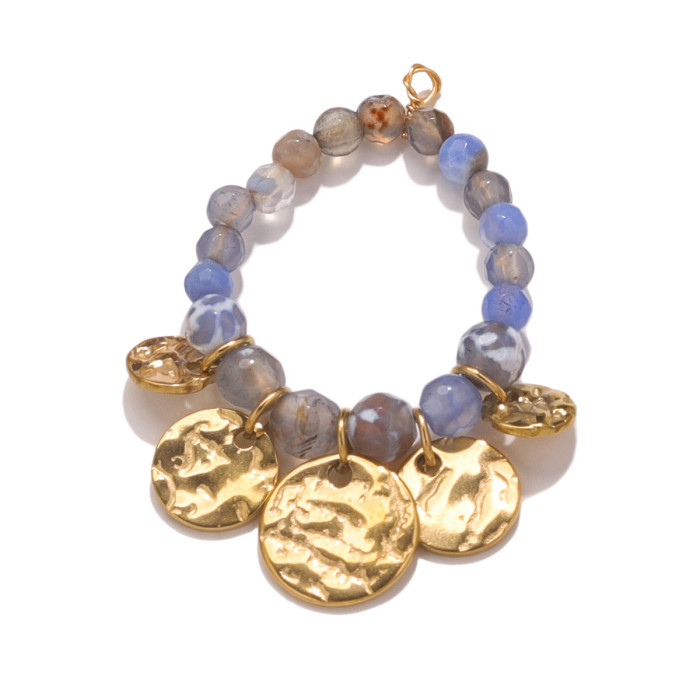 Hot Sale Stainless Steel Bohemian Hand-woven Drop Pendant DIY Earrings Jewelry