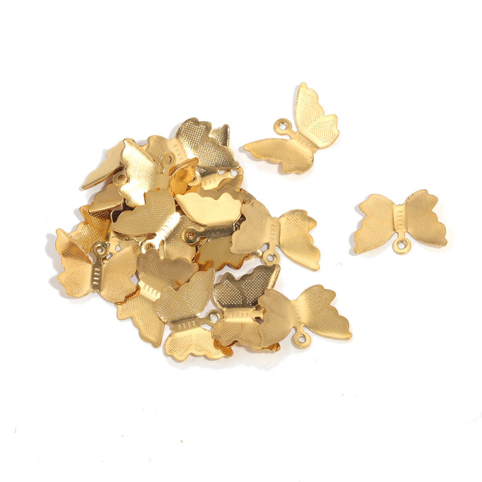 Metal Plating Butterfly Charm DIY Jewelry Accessories Findings Supplies For Jewelry Making