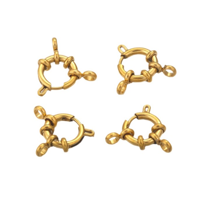 Stainless Steel Slingshot Buckle Spring Buckle Round Link Buckle DIY Accessories