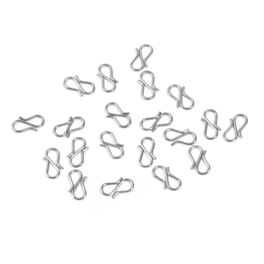 Stainless Steel S Shaped Diy Necklace Clasp Hook 18K Gold Accessories 216045158715
