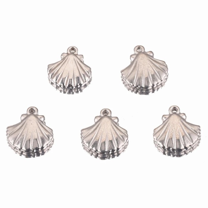 Stainless Steel Small Shell Pendant Anti-allergy DIY Handmade Pendant Accessory