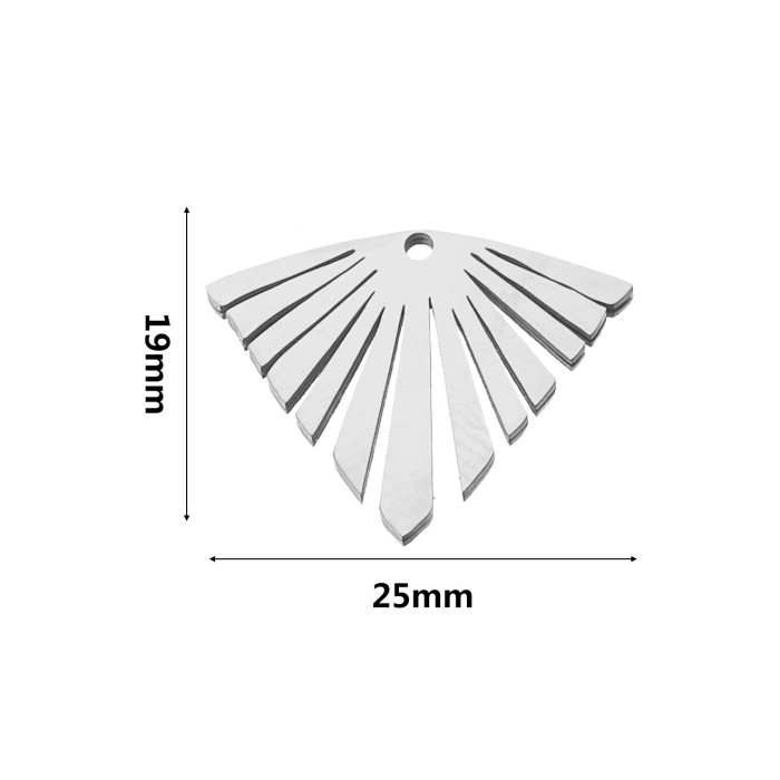 Bohemian Style Titanium Steel Water Drop Charm Pendant Gold DIY Connector Pendant Earrings Necklace