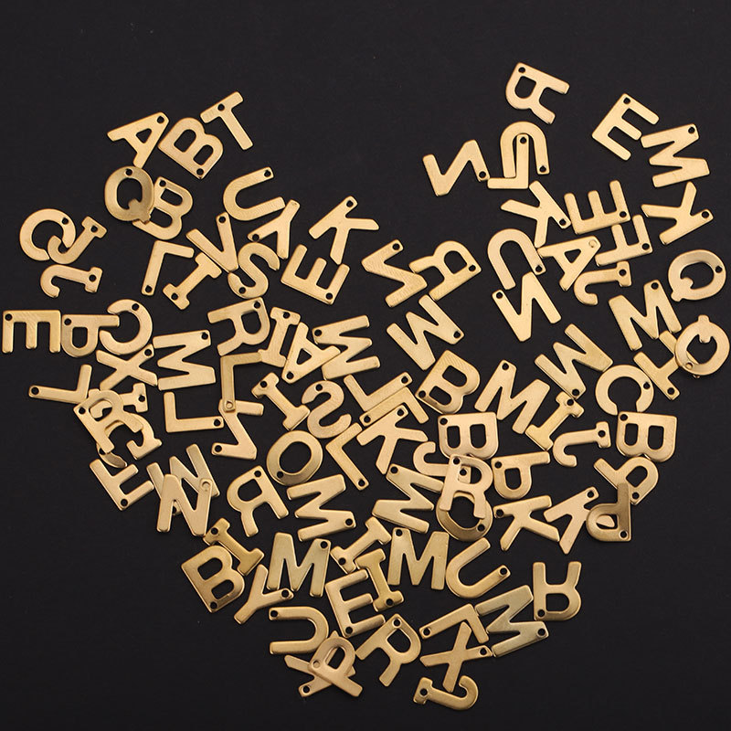 Stainless Steel Letter Pendants For Jewelry Making Diy Wholesale 216045163512