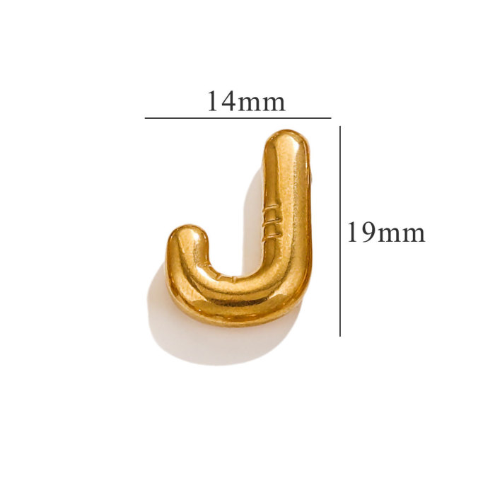 New Glossy Bubble Letter Necklace Female Instagram Niche All Mini 26 Letter Pendant Jewelry Wholesale
