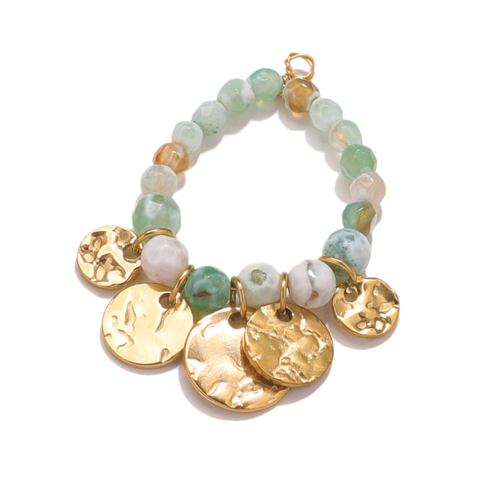 Hot Sale Stainless Steel Bohemian Hand-woven Drop Pendant DIY Earrings Jewelry