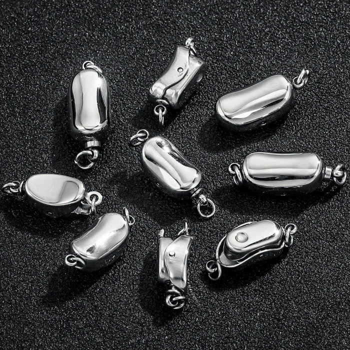 Stainless Steel Pea Button DIY Accessories Wholesale for DIY Jewelry Making Supplies