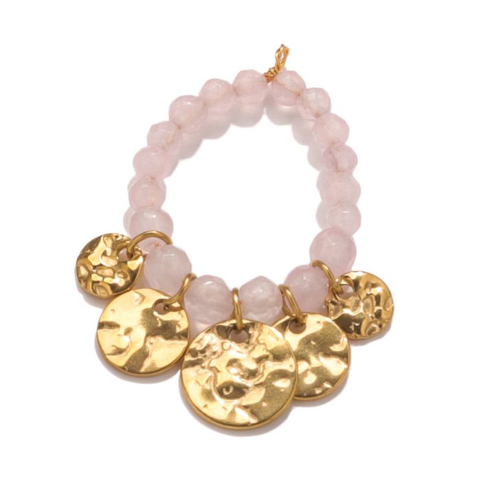 Hot Sale Stainless Steel Bohemian Hand-woven Drop Pendant DIY Earrings Jewelry