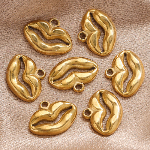DIY Punk Style Necklace Accessories Personality Lip Hollow Pendant Stainless Steel Jewelry